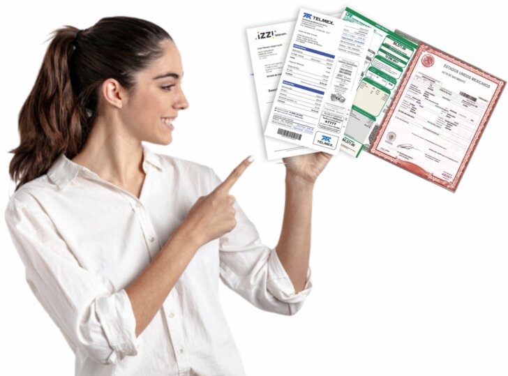 actas, curp, recibo de luz